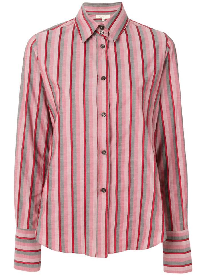 Romeo Gigli Vintage Striped Shirt - Red