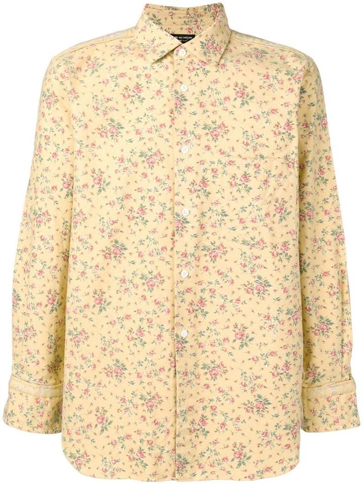 Comme Des Garçons Pre-owned 1998 Floral Shirt - Yellow