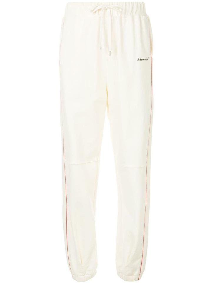 Ader Error High-waisted Track Pants - White