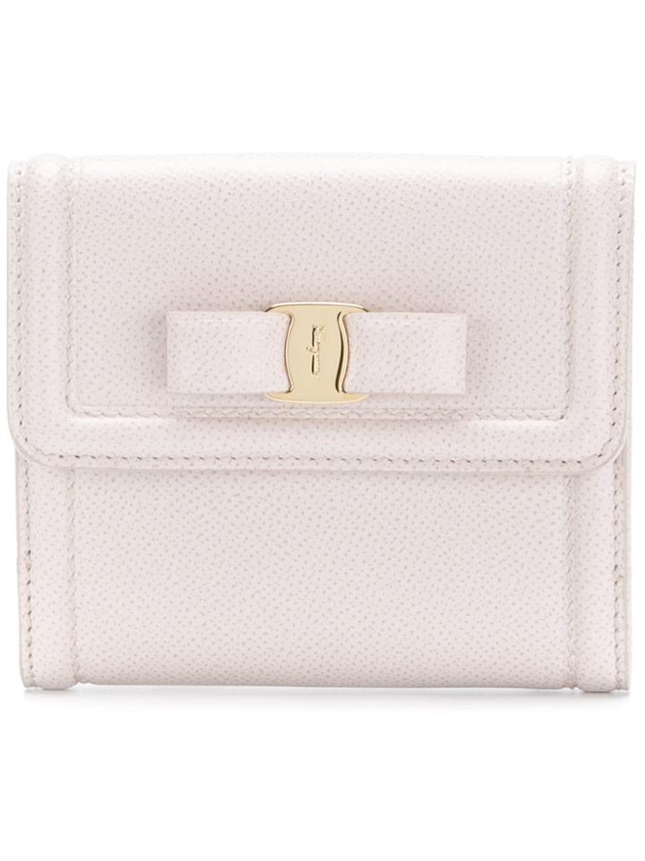 Salvatore Ferragamo Foldover Vara Wallet - Pink