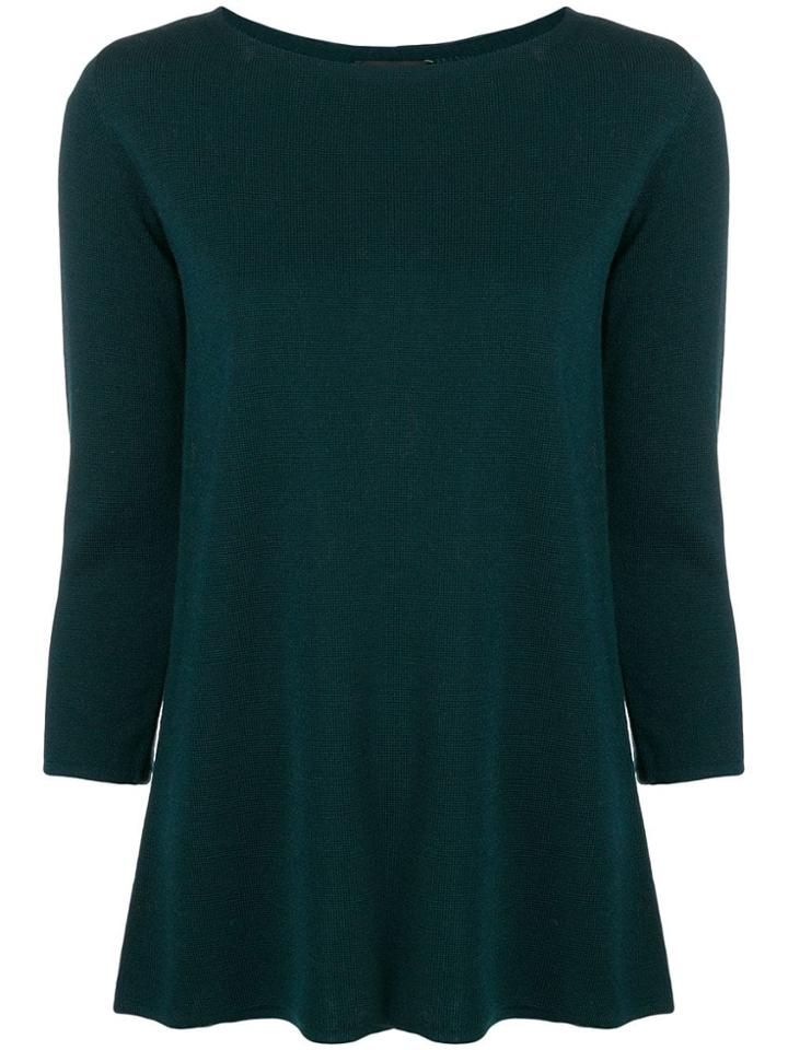 Roberto Collina 3/4 Sleeve Sweater - Green