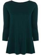 Roberto Collina 3/4 Sleeve Sweater - Green