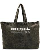 Diesel Printed Logo Tote Bag - Black