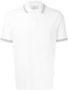 Cerruti 1881 - Short Sleeve Polo Shirt - Men - Cotton/spandex/elastane - M, White, Cotton/spandex/elastane