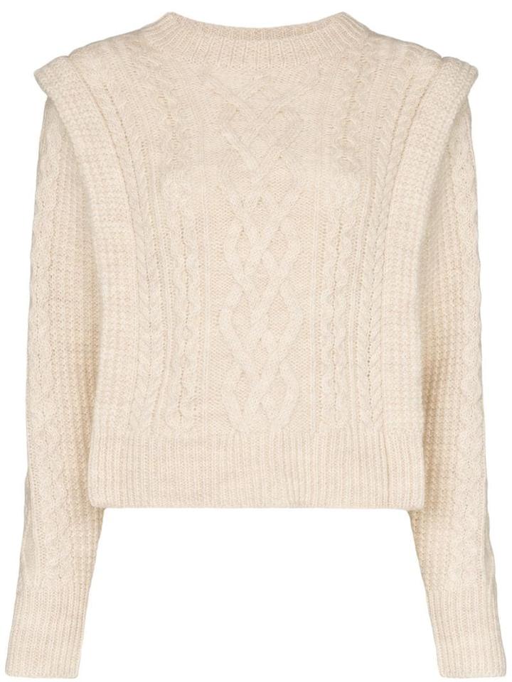 Isabel Marant Étoile Tayle Cable-knit Jumper - White