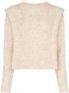 Isabel Marant Étoile Tayle Cable-knit Jumper - White