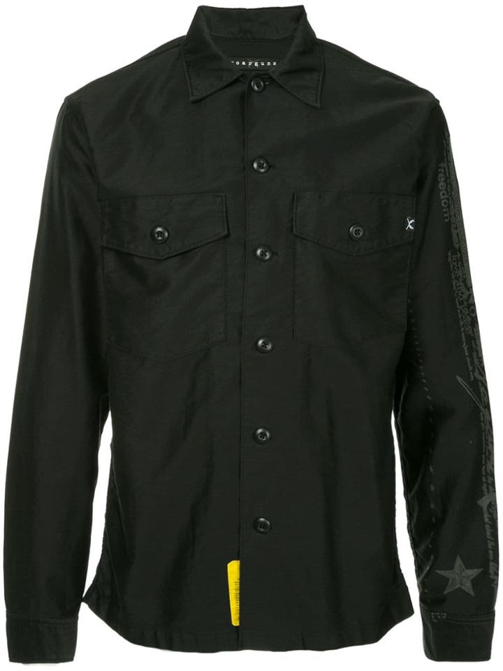 Roarguns Back Guns Print Shirt - Black