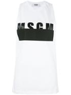 Msgm - Logo Print T-shirt - Women - Cotton - S, White, Cotton
