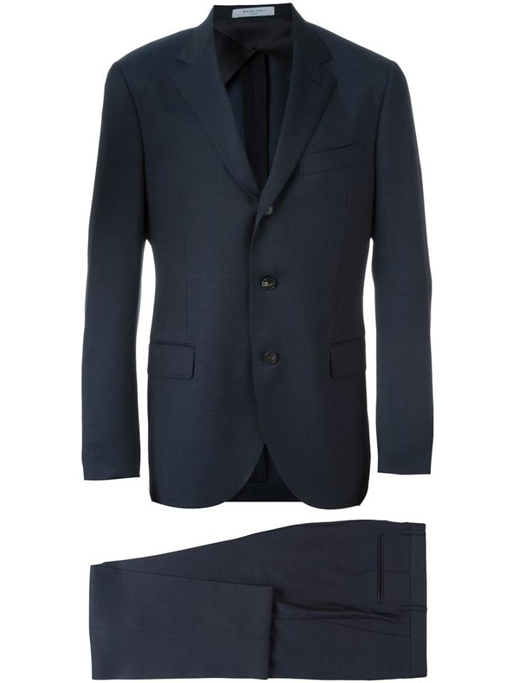 Boglioli Two-piece Suit, Men's, Size: 54, Blue, Acetate/cupro/virgin Wool