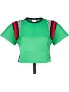 Gaelle Bonheur Short-sleeve Cropped Top - Green
