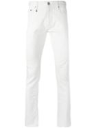 Marc Jacobs Skinny Fit Jeans, Men's, Size: 52, White, Cotton/spandex/elastane