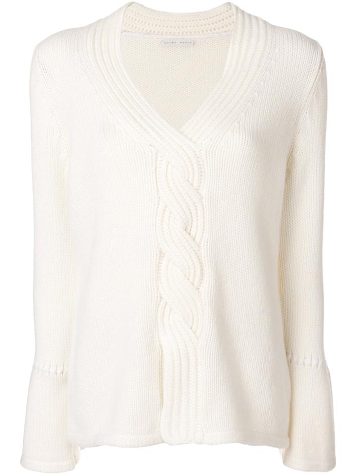 Borgo Asolo Deep V-neck Jumper - White