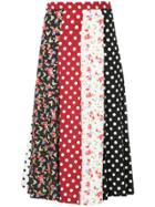 G.v.g.v. Pleated Multi-pattern Skirt - Multicolour