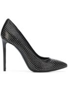 Marc Ellis Studded Pointed Toe Pumps - Black