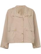 Cityshop Boxy Biker Jacket - Brown