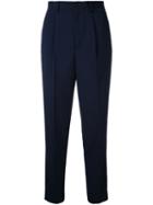 En Route - Cropped Trousers - Women - Polyester - 0, Blue, Polyester