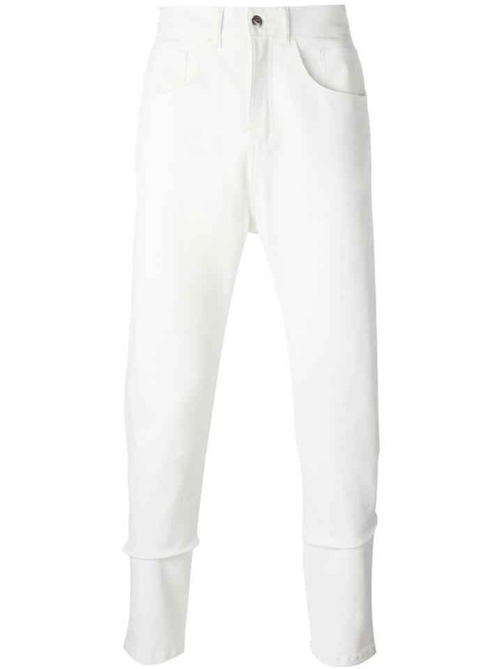 Odeur 'white Lies' Jeans, Adult Unisex, Size: Medium, White, Cotton/spandex/elastane