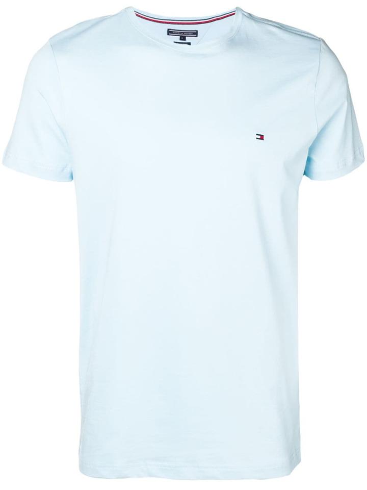 Tommy Hilfiger Logo-embroidered T-shirt - Blue