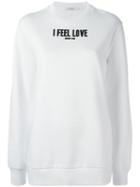 Givenchy I Feel Love Printed Sweatshirt, Women's, Size: Xs, White, Cotton