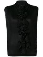 Giorgio Armani Ruffle-embellished Blouse - Black