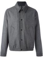Ami Alexandre Mattiussi Relaxed Bomber Jacket, Men's, Size: Medium, Grey, Cotton/polyamide/polyester/wool