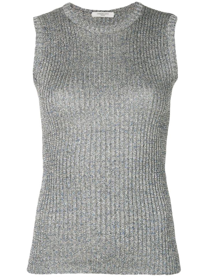 Charlott Knit Charlot Top - Metallic