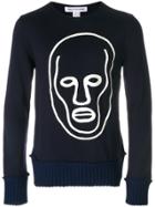 Comme Des Garçons Shirt Face Print Sweatshirt - Blue