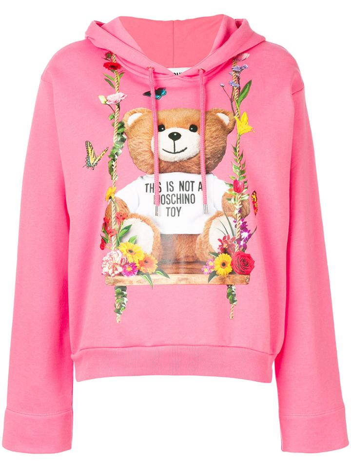 Moschino Teddy Bear Hoody - Pink & Purple