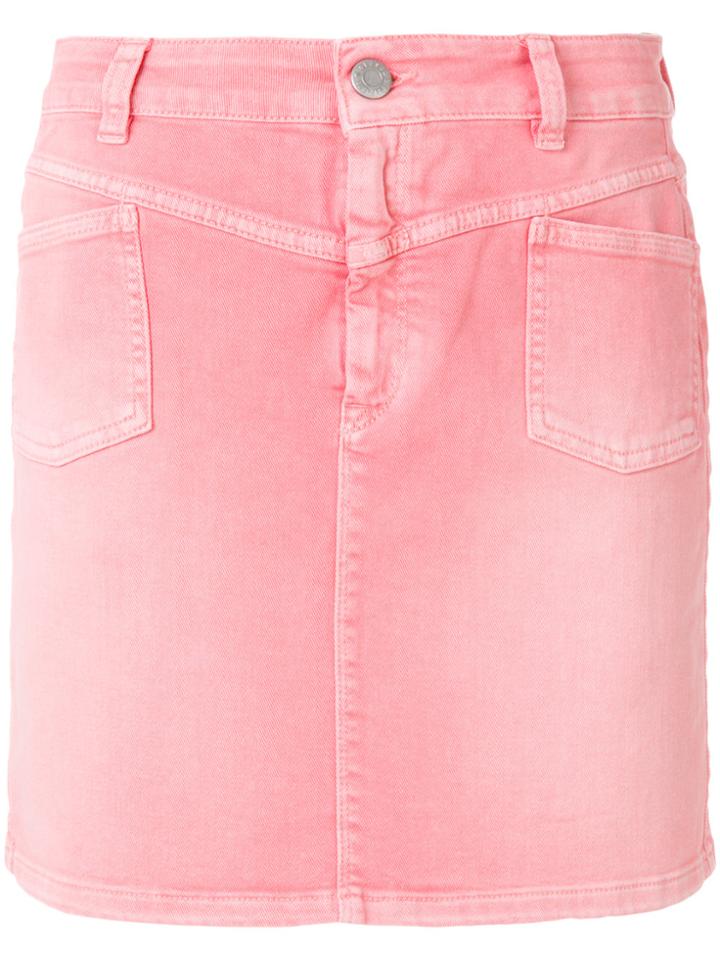 Closed Ombré Denim Skirt - Pink & Purple