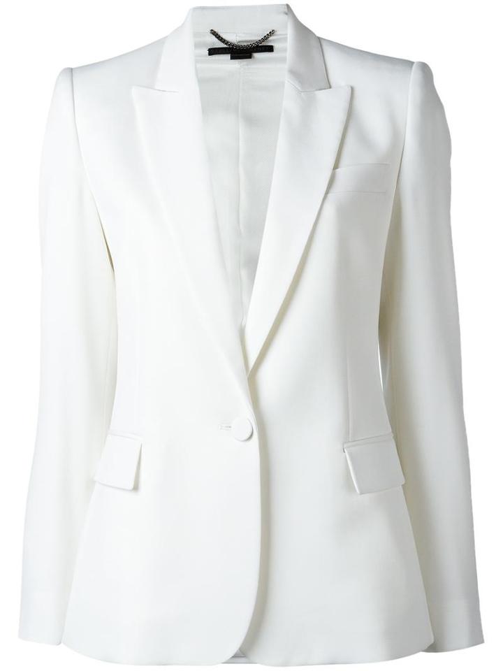 Stella Mccartney Iris Blazer, Women's, Size: 38, White, Wool/cotton/viscose/cupro