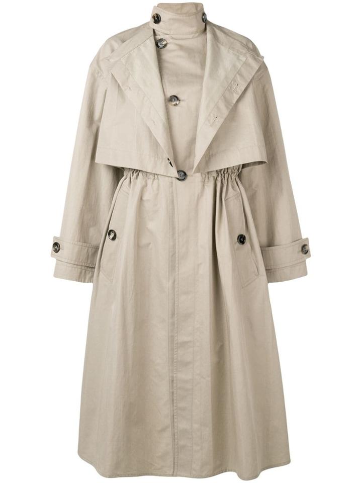Bottega Veneta Oversized Trench Coat - Brown