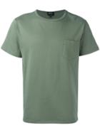 A.p.c. Stitch Pocket T- Shirt, Men's, Size: Large, Green, Cotton