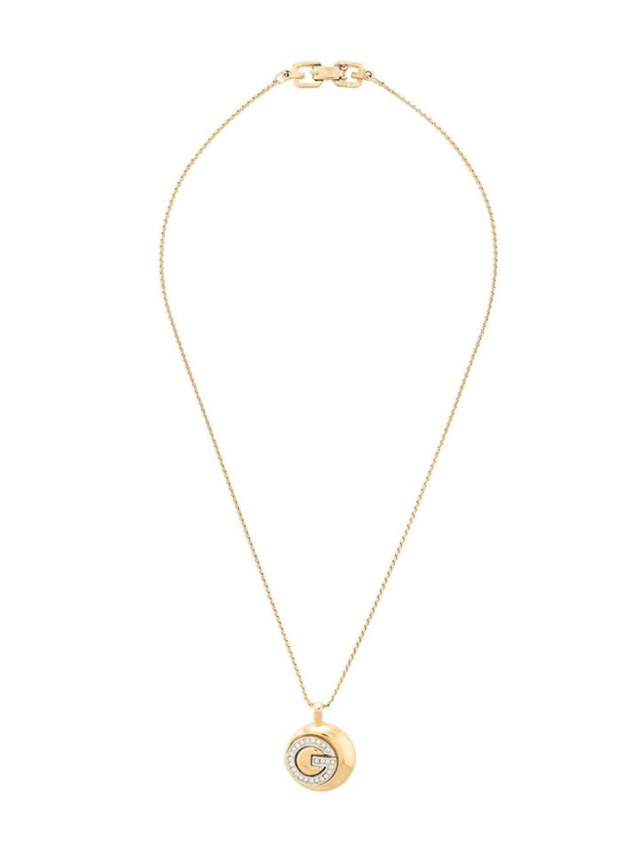 Givenchy Pre-owned G Logo Pendant Necklace - Gold