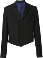 Haider Ackermann Cropped Jacket, Men's, Size: 46, Black, Silk/linen/flax