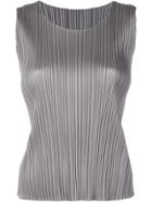 Pleats Please By Issey Miyake Micro Pleated Top - Grey