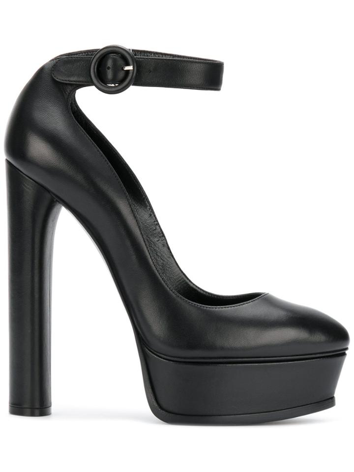 Casadei Buckled High Heel Pumps - Black