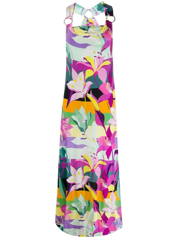 Just Cavalli Floral Maxi Dress - Pink