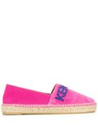 Kenzo Logo Appliqué Espadrilles - Pink