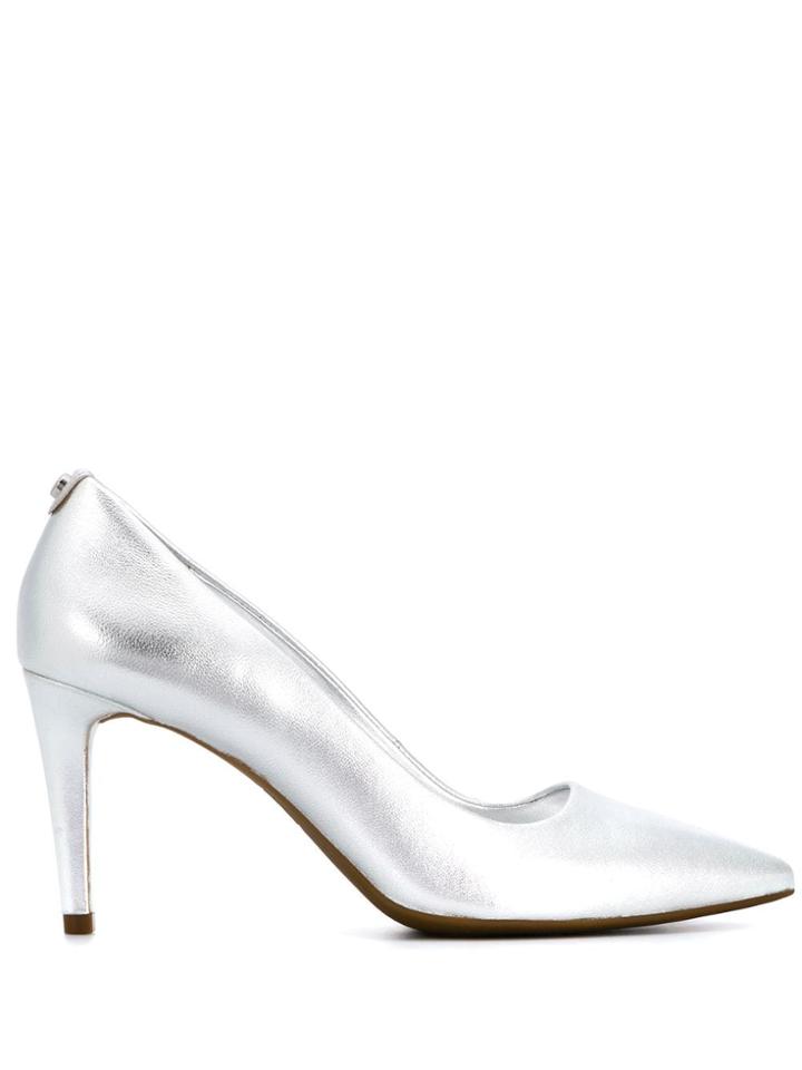 Michael Michael Kors Studded Back Pumps - Silver