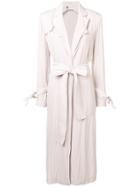 Lanvin Belted Trench Coat - Pink