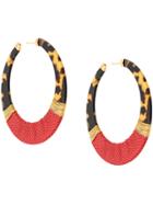 Gas Bijoux Lodge Hoop Earrings - Red