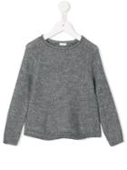Il Gufo Crew Neck Jumper, Toddler Girl's, Size: 5 Yrs, Grey