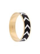 Givenchy Chevron Pattern Bracelet, Women's, Size: Medium, Black
