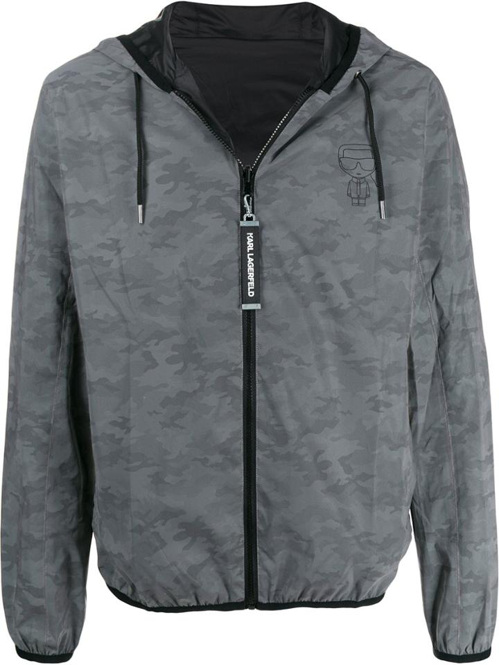 Karl Lagerfeld Ikonik Anorak Jacket - Black