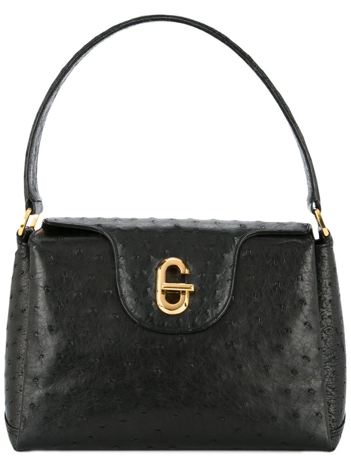 Gucci Vintage G Lock Tote Bag - Black