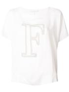 Fabiana Filippi Textured Logo T-shirt - White
