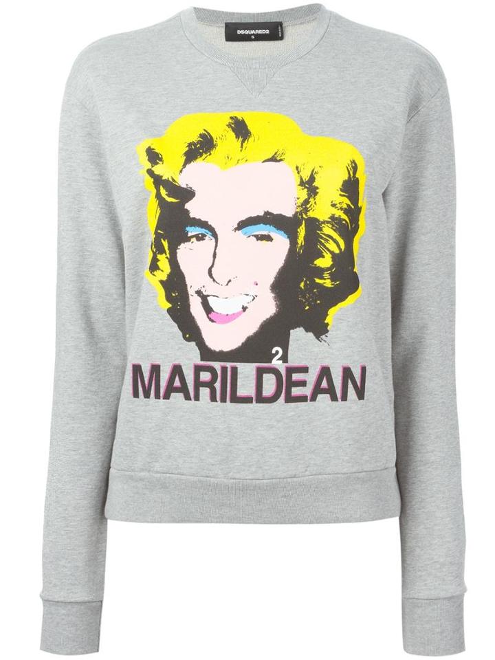 Dsquared2 'marildean' Sweatshirt, Women's, Size: Large, Grey, Cotton