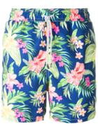 Mc2 'gustavia Hawaii' Swim Shorts, Men's, Size: Small, Blue, Polyester