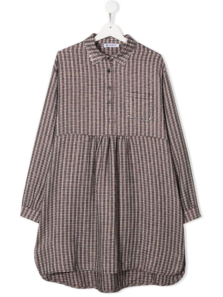 Dondup Kids Micro Pattern Dress - Pink