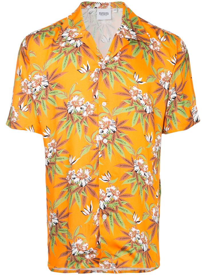 Sss World Corp Magnum Hawaiian Shirt - Yellow & Orange